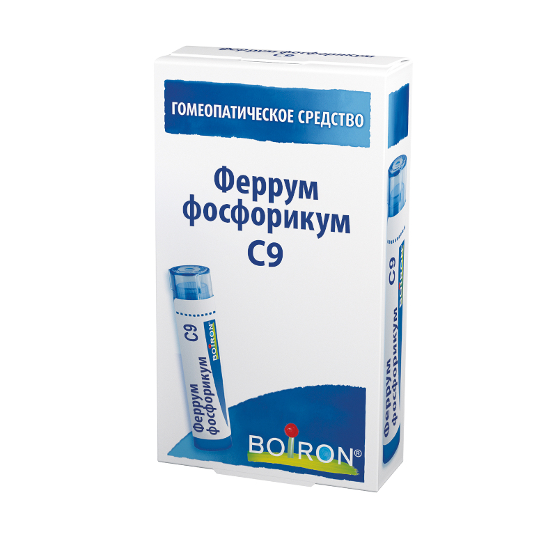 

Феррум фосфорикум С9 гранулы гомеопатические 4 г