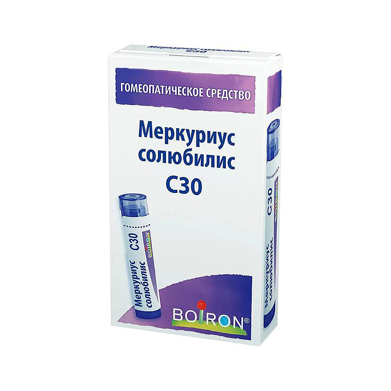 

Меркуриус Солюбилис С30 гранулы гомеопатические 4 г