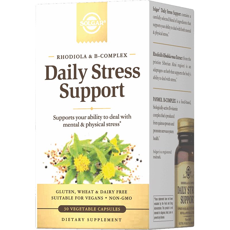 Solgar Дневной стресс-контроль капс.30 шт solgar высокоэффективный комплекс витаминов группы в