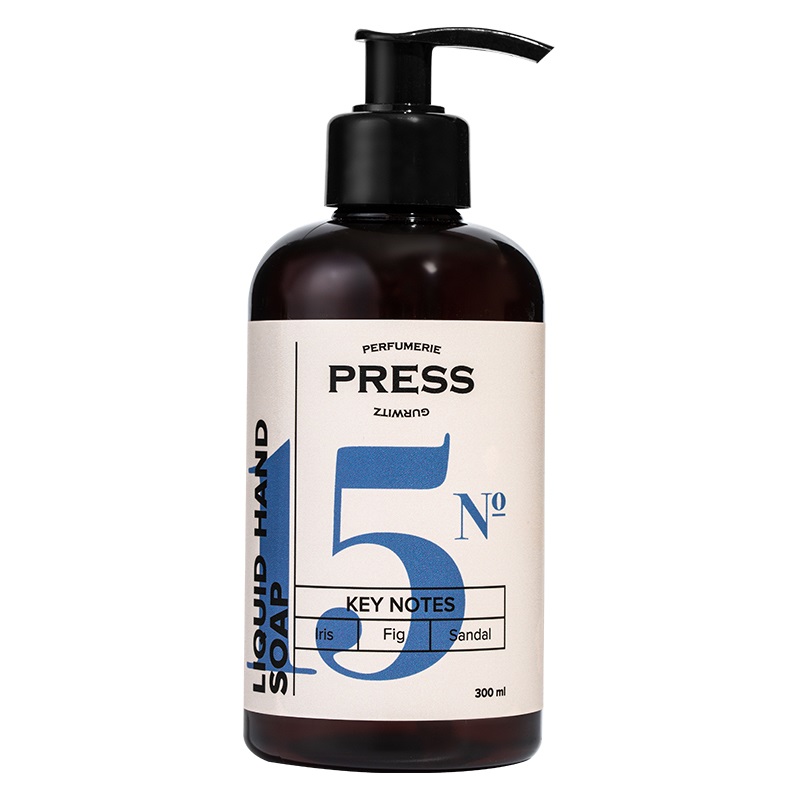 Изображение товара Жидкое мыло для рук Press Gurwitz №15 Ирис-Инжир-Сандал 300 мл для чувствительной кожи