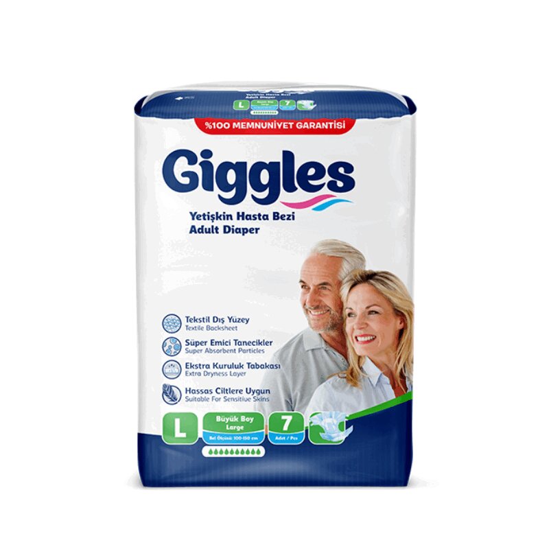 Giggles Подгузники для взрослых р.L 7 шт подгузники трусы для взрослых predo adult р l 13 шт