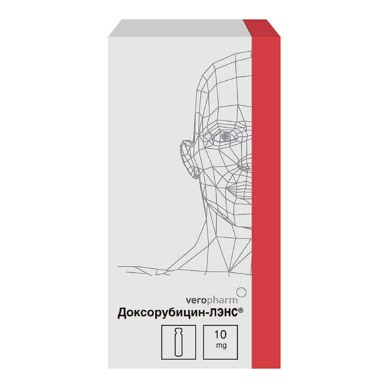 Изображение товара Доксорубицин-ЛЭНС 10 мг лиофилизат для инъекций