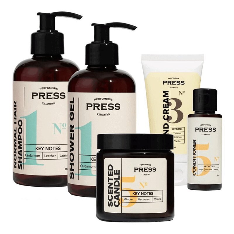 Изображение товара Подарочный набор Press Gurwitz Perfumerie для тела и волос с ароматами Франции