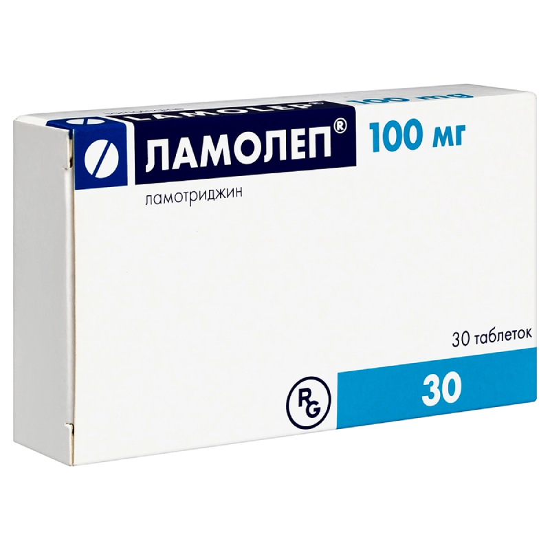 Изображение товара Ламолеп 100 мг таблетки для лечения эпилепсии и биполярных расстройств, 30 шт