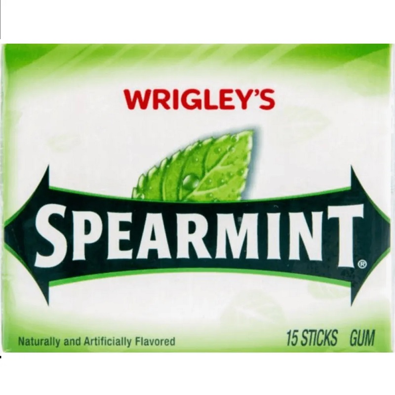 Изображение товара Жевательная резинка Wrigley's Spearmint 15 штук свежий вкус мяты