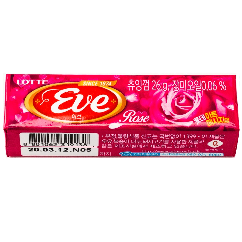 Изображение товара LОТТЕ Eve Резинка жевательная Роза 9 шт