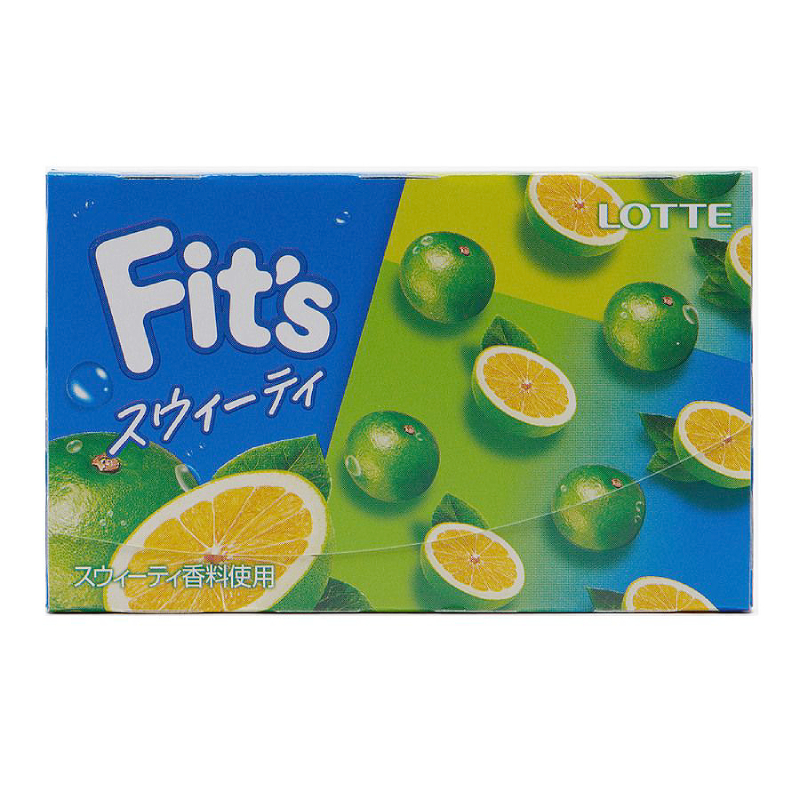 Изображение товара Лотте Фитс Жевательная резинка помело и белый грейпфрут 12 шт Япония