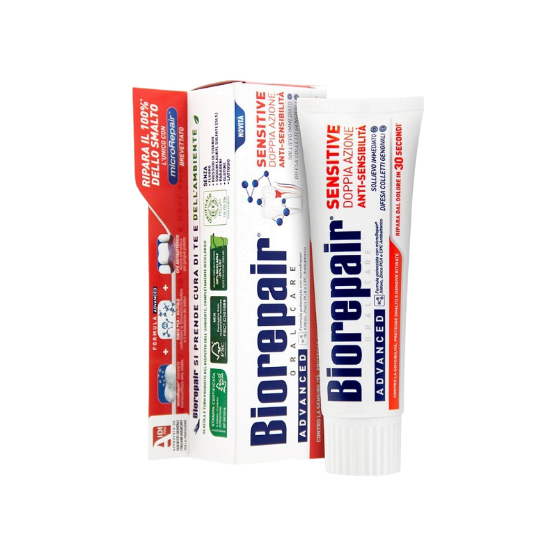 

BioRepair Сенситив Дабл Экшн Паста зубная против гиперчувствительности 75 мл