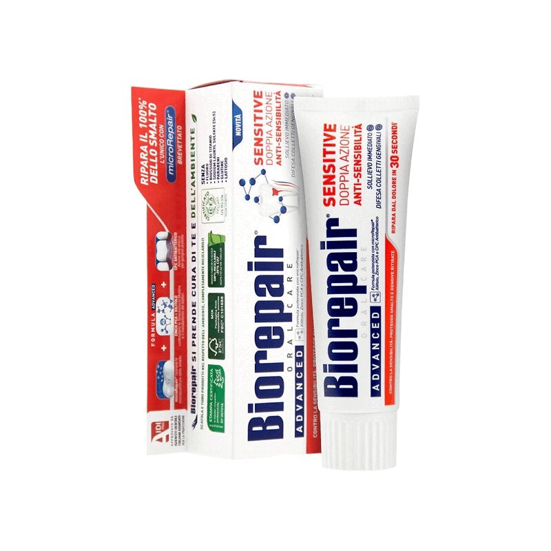 Изображение товара BioRepair Сенситив Дабл Экшн Паста зубная против чувствительности 75 мл