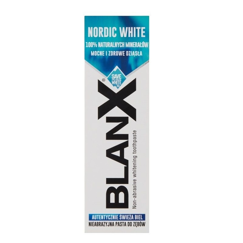Blanx Нордик Вайт Паста зубная 75 мл blanx экстра вайт зубная паста интенсивно отбеливающая 50 мл