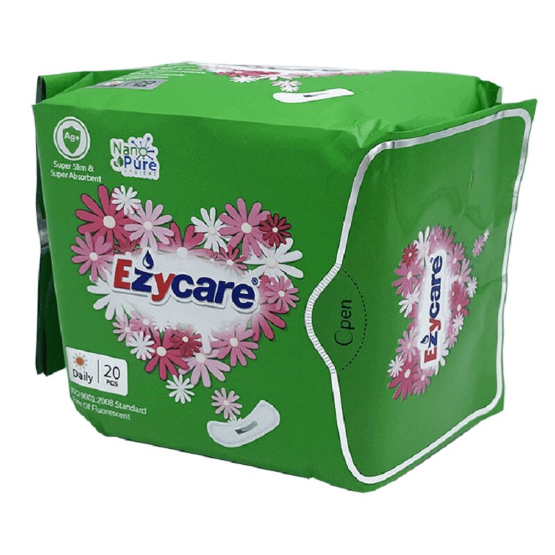 Изображение товара Ежедневные прокладки Ezycare 20 шт мягкий верх воздух лёгкое крепление