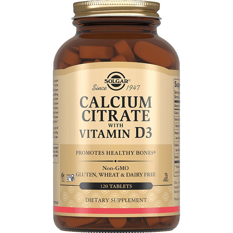 Solgar Цитрат кальция с витамином Д3 таб.120 шт кармолис леденцы детские с медом и витамином с апельсин 75г