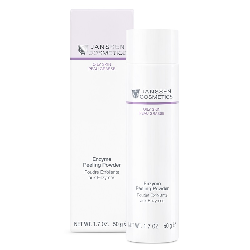 Janssen Cosmetics Oily Skin Пудра ферментная очищающая 50 г энзимная пудра для умывания с экстрактом овса soft enzyme powder