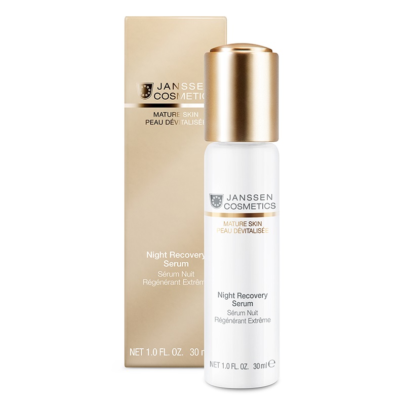 Janssen Cosmetics Mature Skin Сыворотка ночная восстанавливающая c фитоэстрогенами 30 мл сыворотка для жирной кожи rebalancing serum azeliac acid vitamin pp