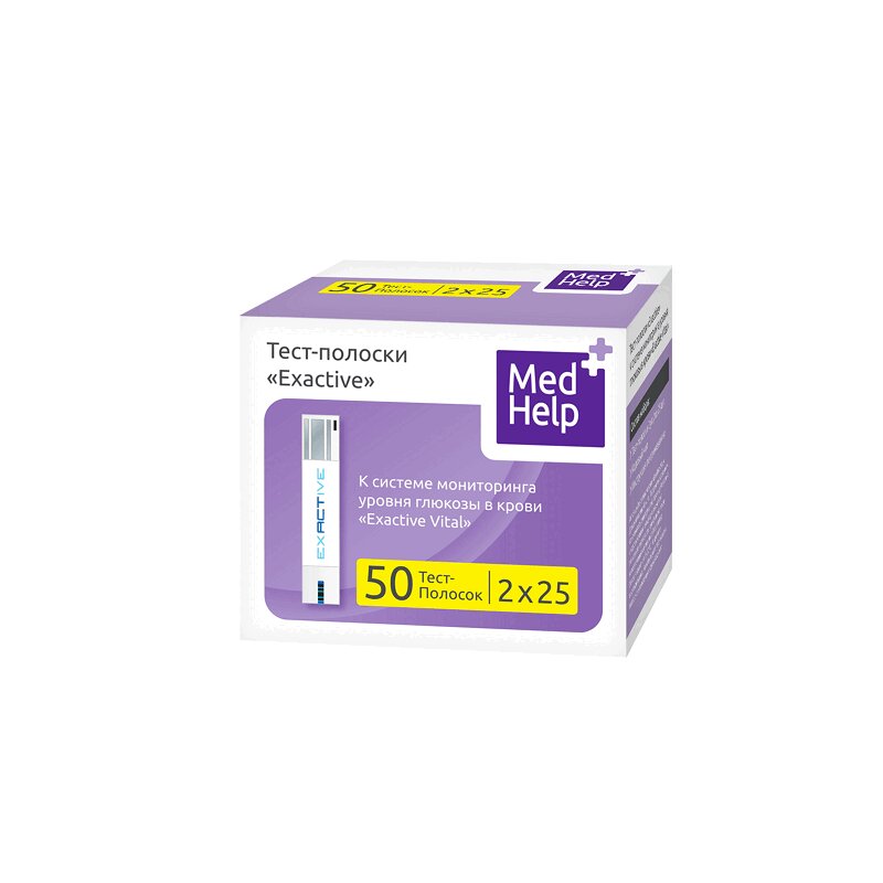 

MedHelp Тест-полоски для глюкометра 50 шт
