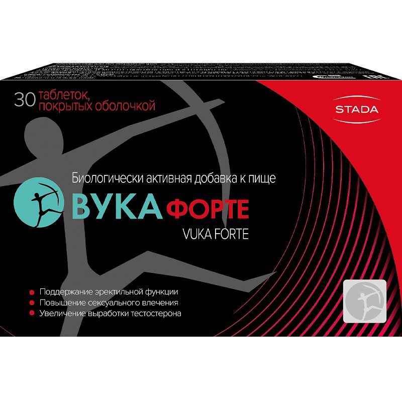 Изображение товара Вука Форте таблетки для мужчин 30 шт комплекс для энергии и либидо