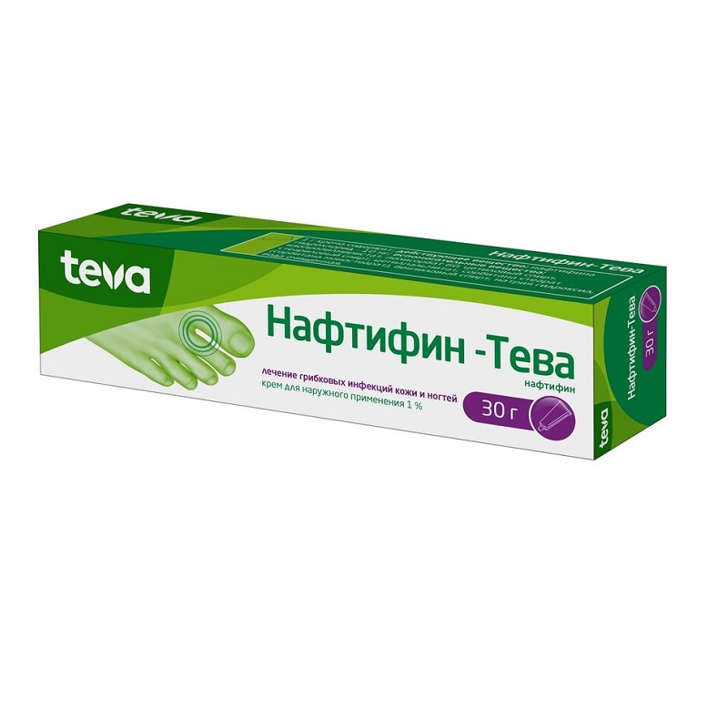 Изображение товара Нафтифин-Тева 1% крем 30 г противогрибковое средство для кожи и ногтей