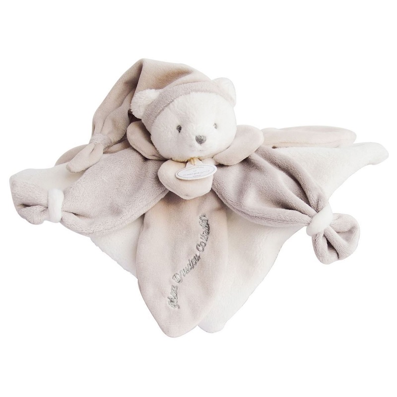 Doudou et Compagnie Комфортер коллекционный Мишка бежевый новогодние игрушки зайцы с подарками