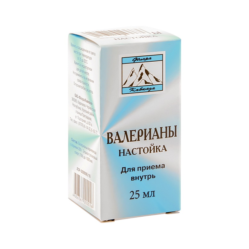 

Валерианы настойка 25 мл
