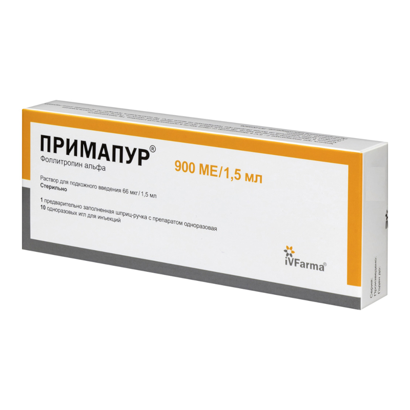 Изображение товара Примапур 66 мкг/1,5 мл раствор для инъекций шприц-ручка с иглами