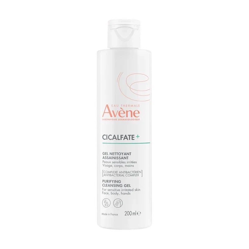 Avene Сикальфат+ Гель очищающий для чувствительной и раздраженной кожи 200 мл крем гель для душа aquatel мягкость и забота 500 мл