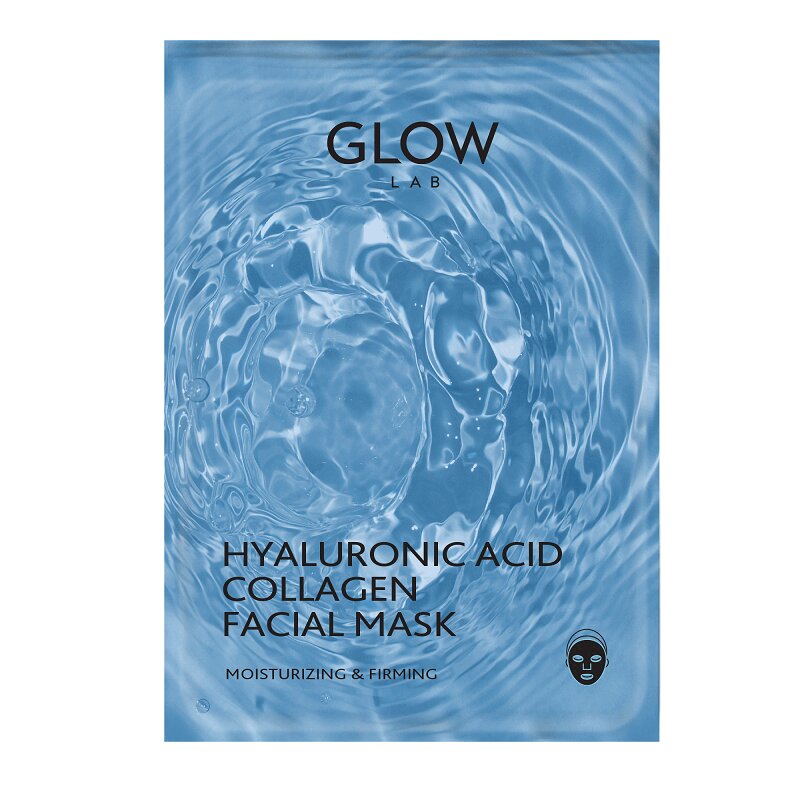 Glow Lab Маска для лица Гиалуроновая кислота-Коллаген 25 мл awochactive коллаген реко апельсиновый шейк