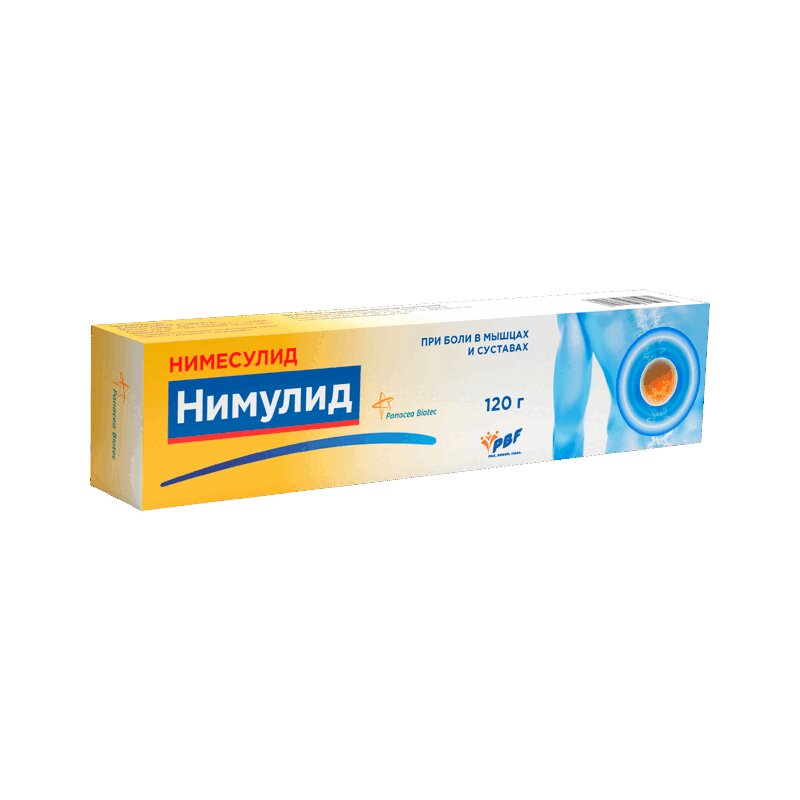 

Нимулид 1% гель для наружного применения 120 г