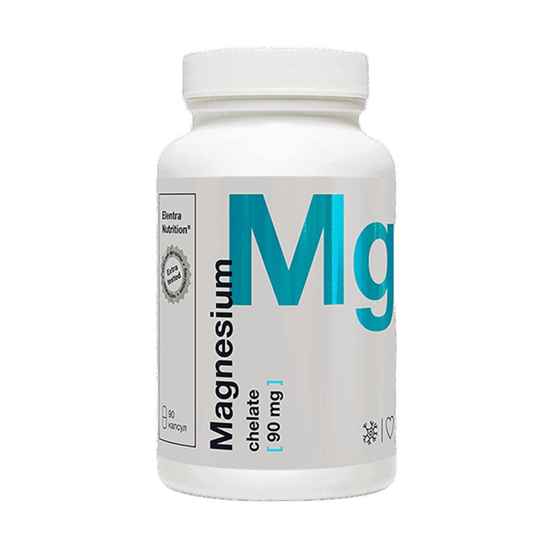 Изображение товара Elentra Nutrition Магний хелат капсулы 90 шт для здоровья