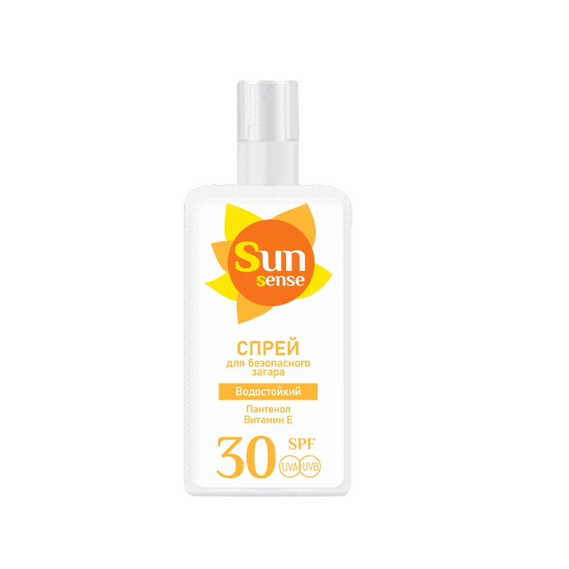 Sun Sensе Спрей для безопасного загара водостойкий SPF30 150 мл биокон детский спрей для безопасного загара spf 30 160