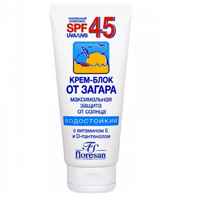 Floresan Крем-блок от загара SPF45 60 мл