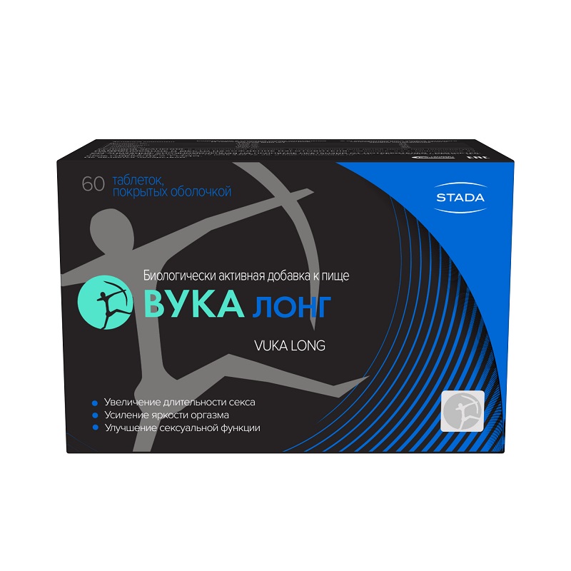 Изображение товара Вука Лонг таблетки для повышения продолжительности полового акта 60 шт