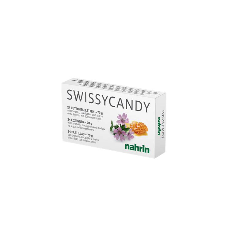 Изображение товара Швейцарские леденцы Swissycandy для горла 24 шт - натуральное средство при простуде