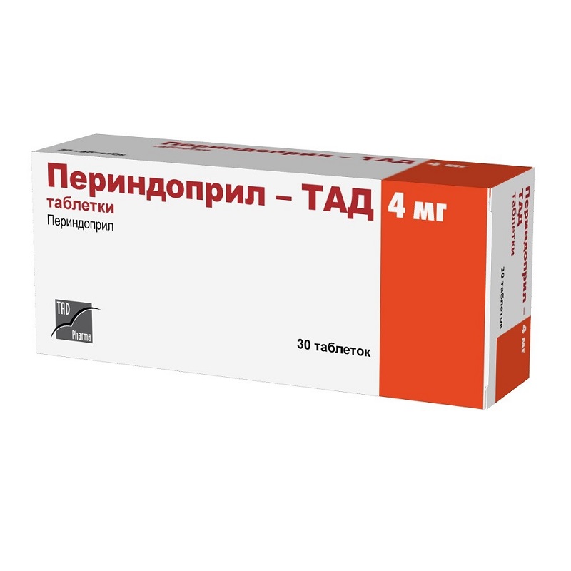 Изображение товара Периндоприл-ТАД 4мг таблетки 30 шт