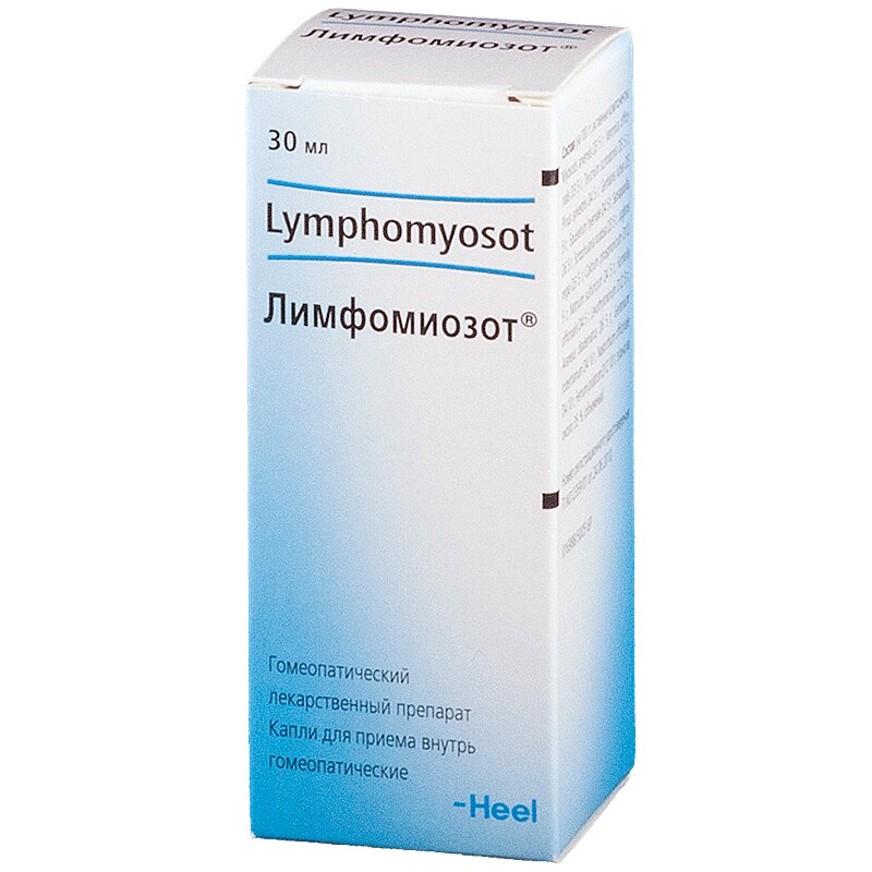 Лимфомиозот капли 30 мл 1 шт лимфомиозот lymphomyosot табл хеель 100