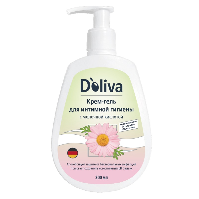 Изображение товара Doliva Крем-гель для интимной гигиены с молочной кислотой 300 мл
