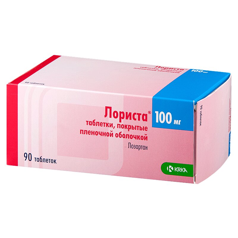 Изображение товара Лориста 100 мг таблетки 90 шт - антигипертензивное средство