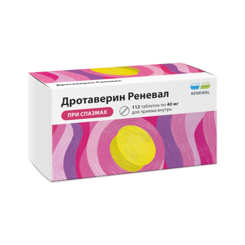 Дротаверин Реневал таблетки 40 мг 112 шт