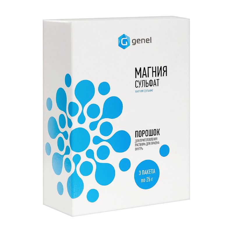 Изображение товара Магния сульфат порошок для приготовления раствора 25 г - лечебный препарат