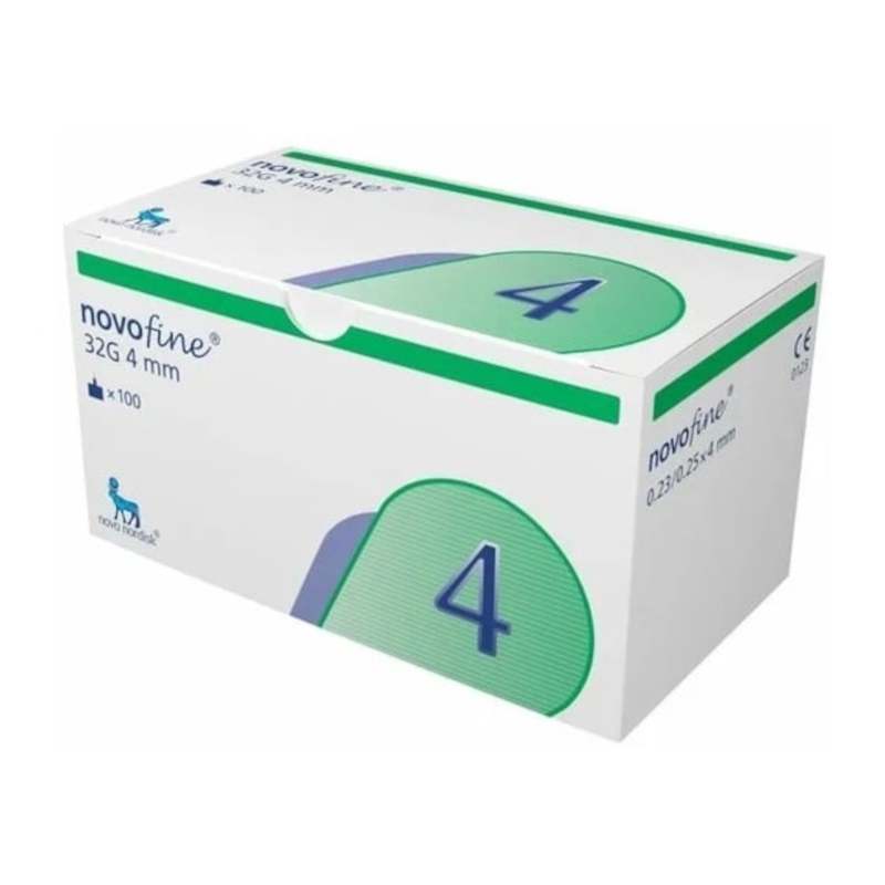Изображение товара Иглы Новофайн 32G 0,25 х 4мм для инсулинотерапии, 100 шт