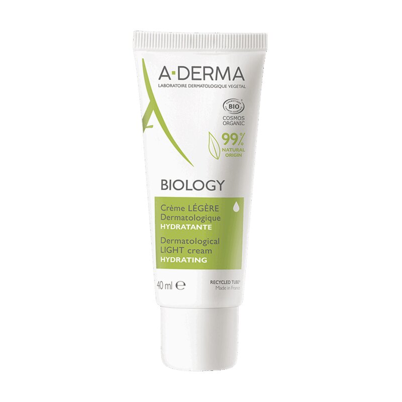 A-Derma Байолоджи Крем дерматологический легкий для хрупкой кожи 40 мл лёгкий пилинг для лица matrigen enzyme cleanser 80 г