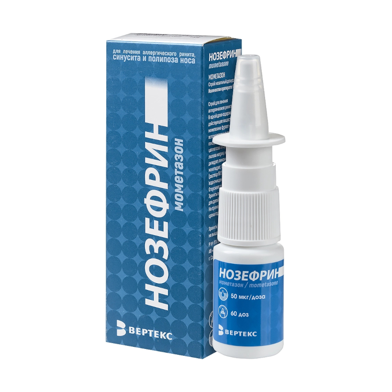 Изображение товара Нозефрин 50 мкг/доза спрей назальный 60 доз, противоаллергический и противовоспалительный