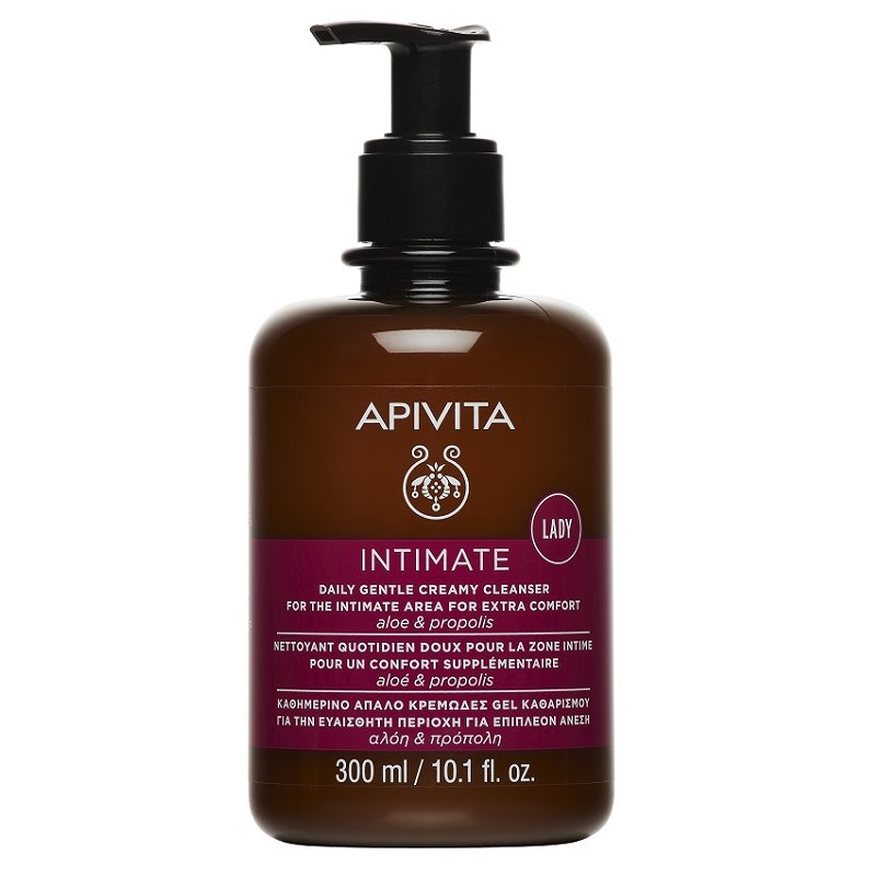 Изображение товара Мягкая пенка для интимной гигиены Apivita Интимэйт Леди с алоэ и прополисом 300 мл