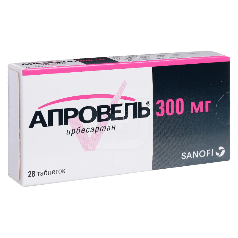 Изображение товара Апровель 300 мг таблетки от гипертензии и нефропатии, 28 шт