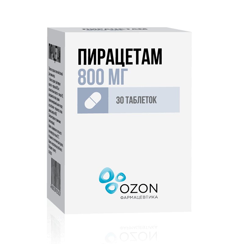 Изображение товара Пирацетам 800 мг таблетки 30 шт