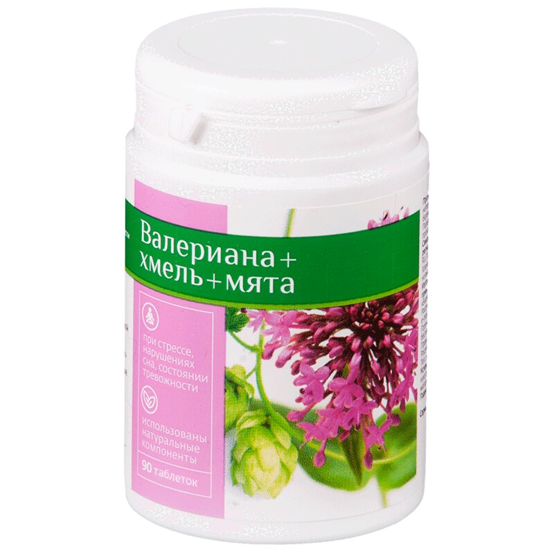 

PL Валериана+хмель+мята таблетки 90 шт