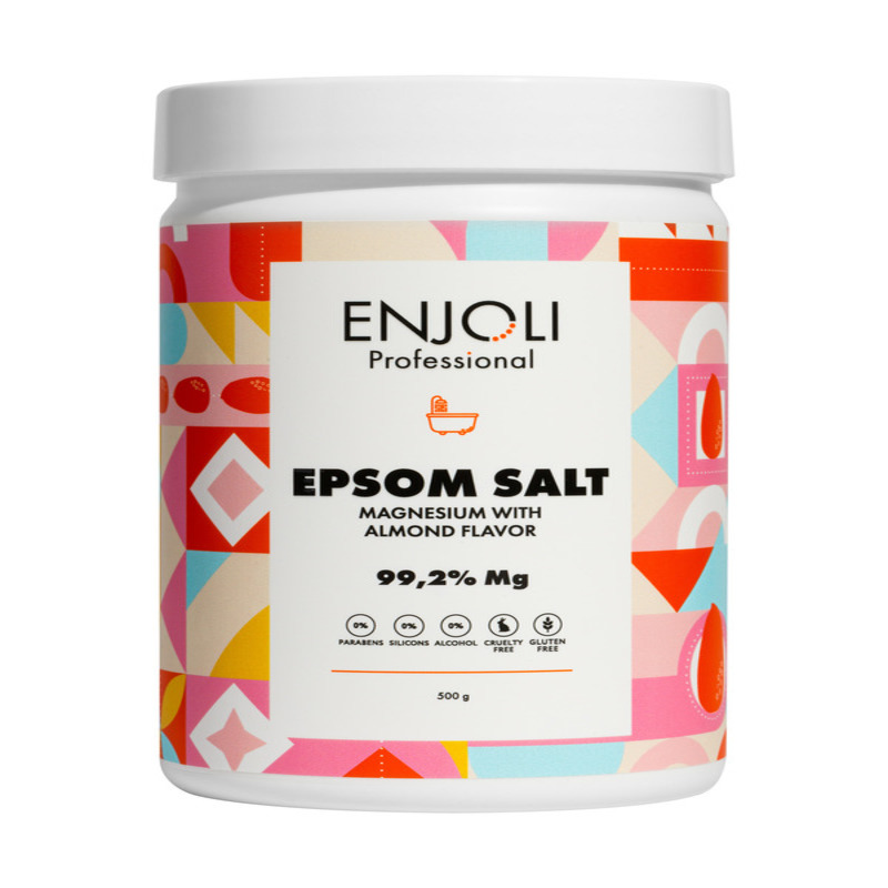 Инджоли Соль английская магниевая для ванны 500 г соль для ванн английская соль epsom 7 5 кг
