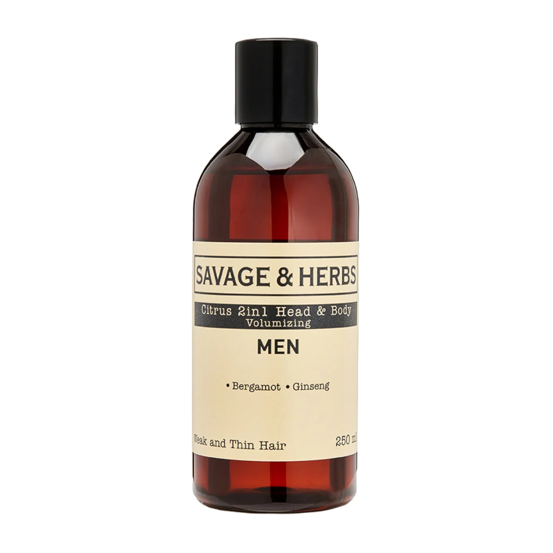 Изображение товара Savage&Herbs Шампунь мужской 2в1 укрепляющий 250 мл