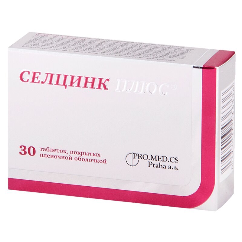 Селцинк Плюс 672мг тб N30 