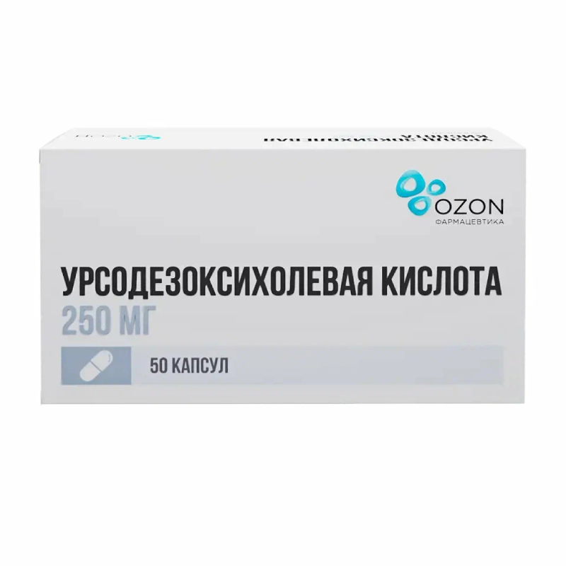Изображение товара Урсодезоксихолевая кислота капсулы 250 мг 50 шт Россия