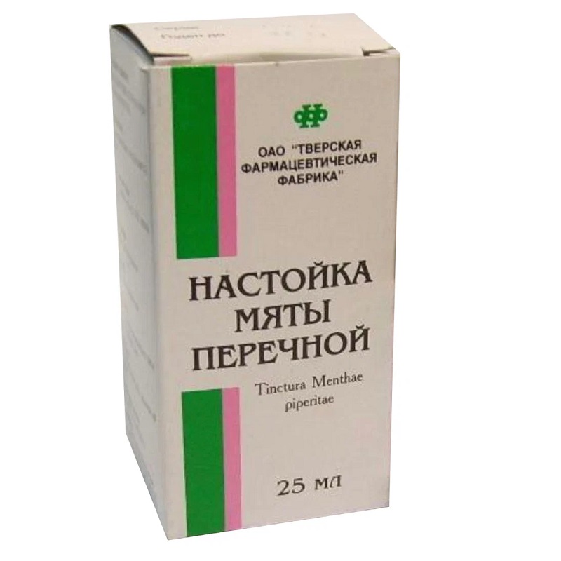 

Мяты перечной настойка для приема внутрь 25 мл